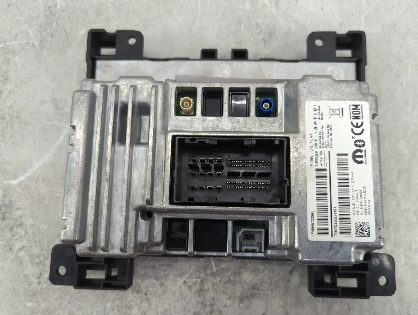 2021 Dodge Charger Radio AM FM Cd Player Receiver Replacement P/N:68467239AC Fits Fits 2022 OEM Used Auto Parts - Oemusedaut