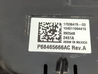 2021-2022 Dodge Durango Climate Control Module Temperature AC/Heater Replacement P/N:P68465666AC Fits Fits 2021 2022 OEM Use
