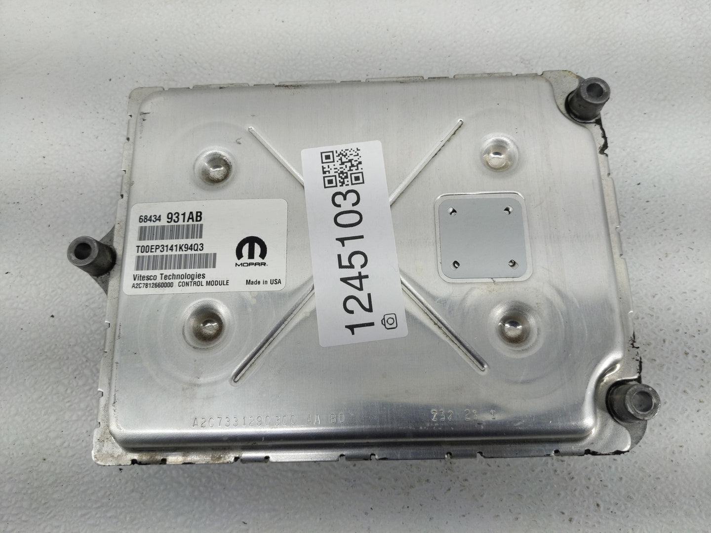 2020-2022 Dodge Durango PCM Engine Control Computer ECU ECM PCU OEM P/N:68434931AB Fits Fits 2020 2021 2022 OEM Used Auto Pa