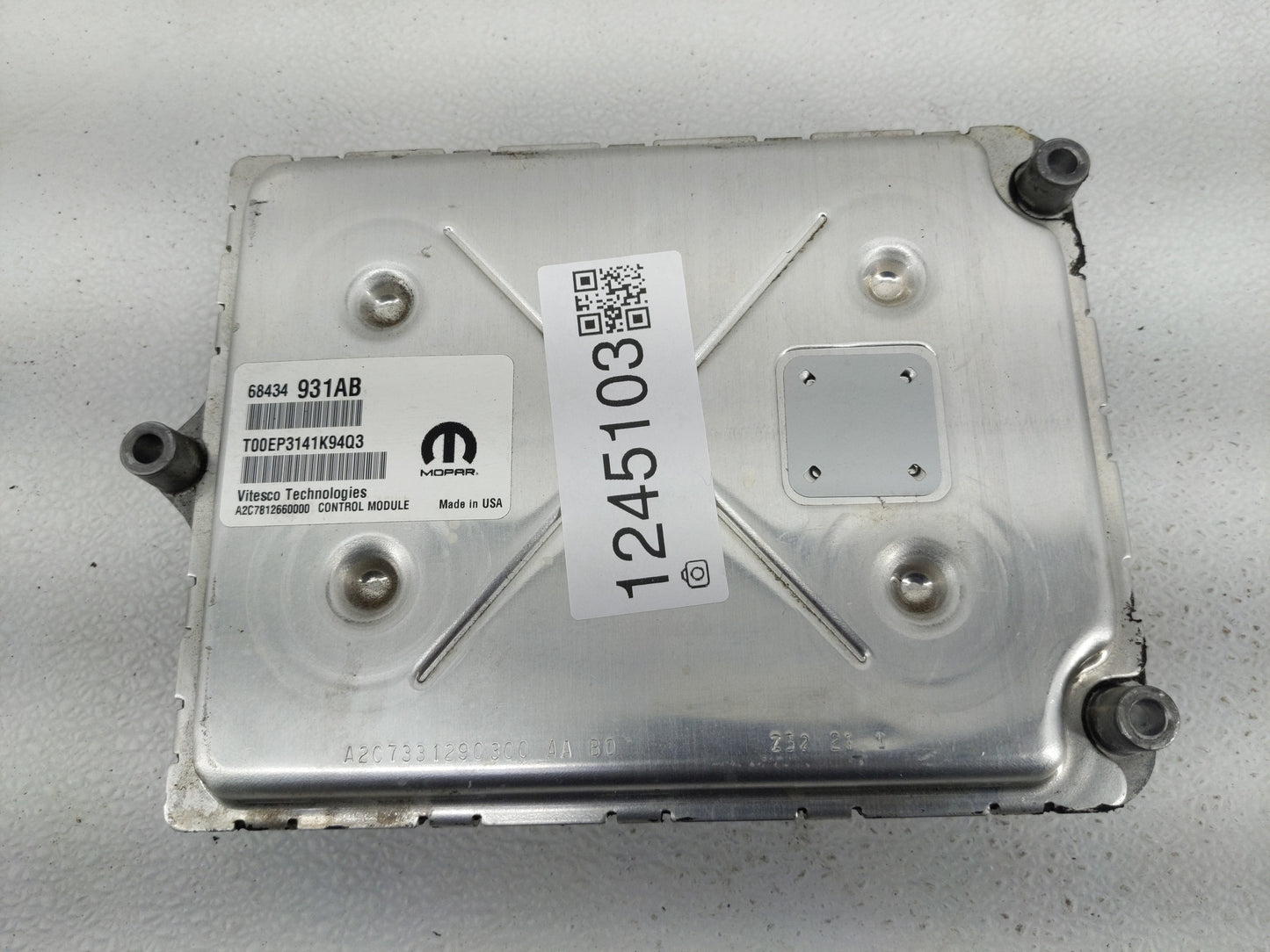 2020-2022 Dodge Durango PCM Engine Control Computer ECU ECM PCU OEM P/N:68434931AB Fits Fits 2020 2021 2022 OEM Used Auto Pa