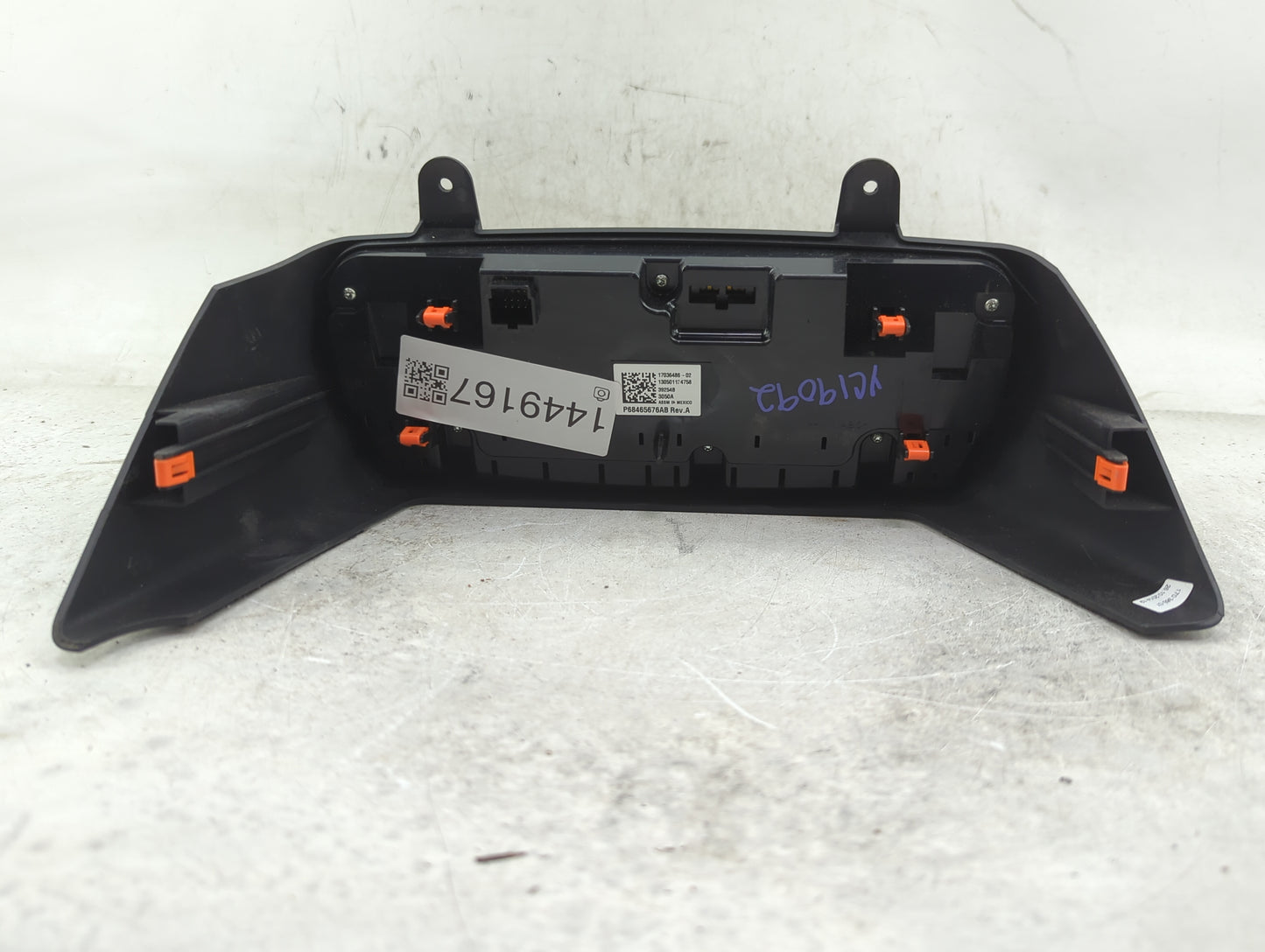 2021-2022 Dodge Durango Climate Control Module Temperature AC/Heater Replacement P/N:P68465676AB 68465676AB Fits Fits 2021 2