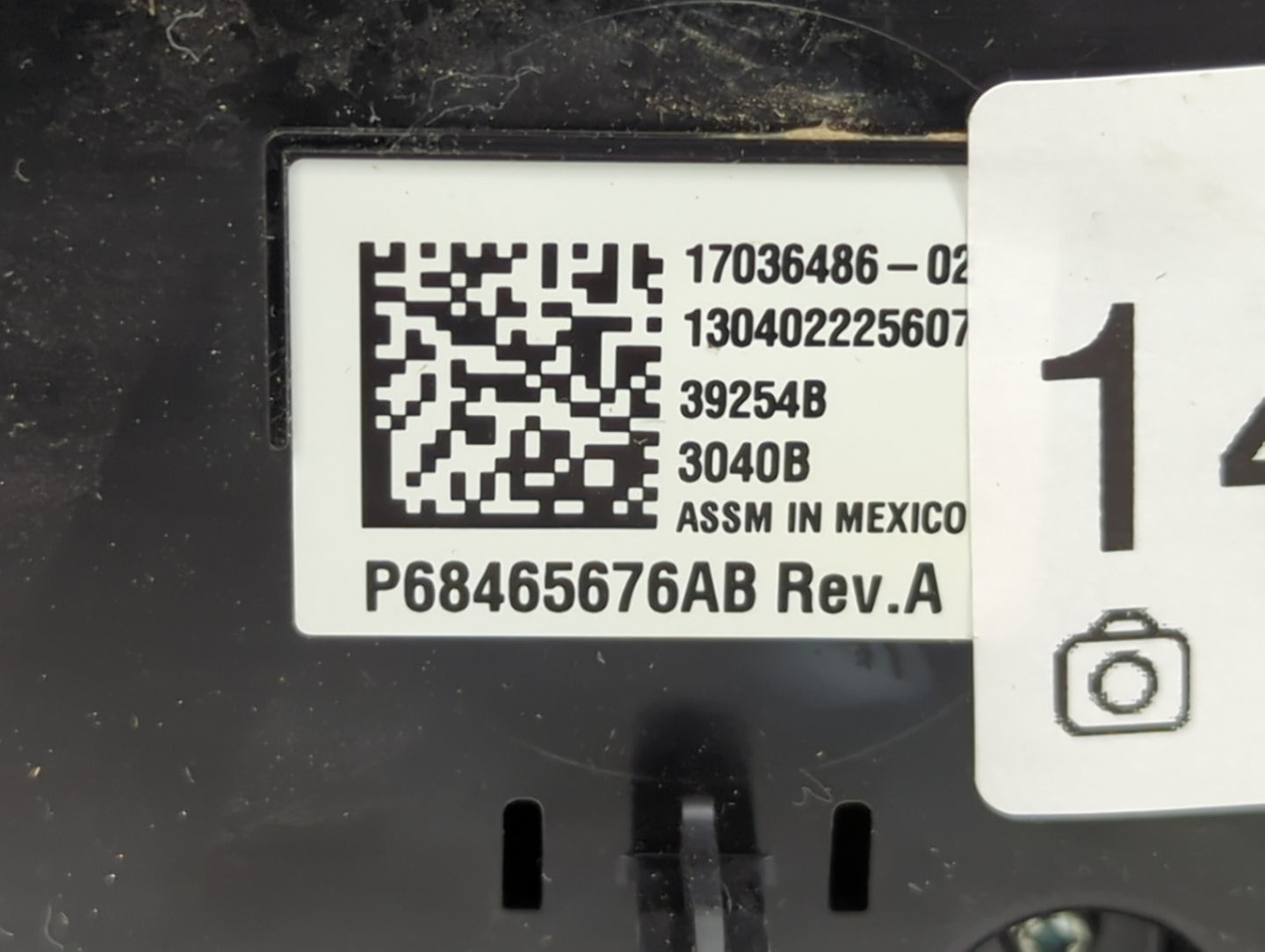 2021-2022 Dodge Durango Climate Control Module Temperature AC/Heater Replacement P/N:P68465676AB 68465676AB Fits Fits 2021 2