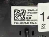 2021-2022 Dodge Durango Climate Control Module Temperature AC/Heater Replacement P/N:P68465676AB 68465676AB Fits Fits 2021 2