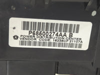 2021 Dodge Durango Fusebox Fuse Box Panel Relay Module P/N:P68500274AA Fits OEM Used Auto Parts - Oemusedautoparts1.com
