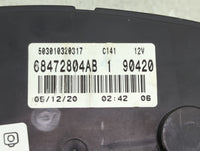 2021 Dodge Promaster Instrument Cluster Speedometer Gauges P/N:68472804AB Fits OEM Used Auto Parts - Oemusedautoparts1.com