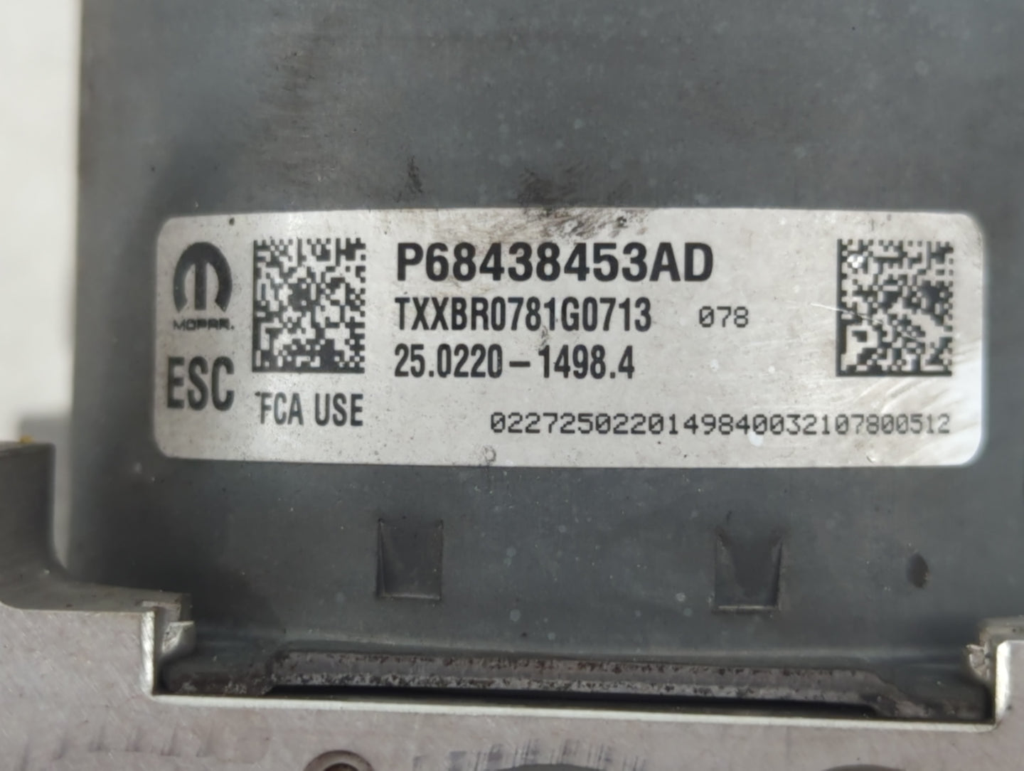 2021 Dodge Ram 1500 ABS Pump Control Module Replacement P/N:P68438453AD Fits Fits 2019 2020 2022 OEM Used Auto Parts - Oemus
