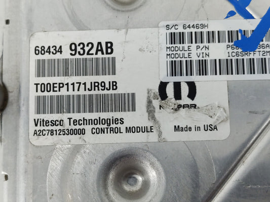 2021 Dodge Ram 1500 PCM Engine Control Computer ECU ECM PCU OEM P/N:68434932AB Fits Fits 2020 2022 OEM Used Auto Parts