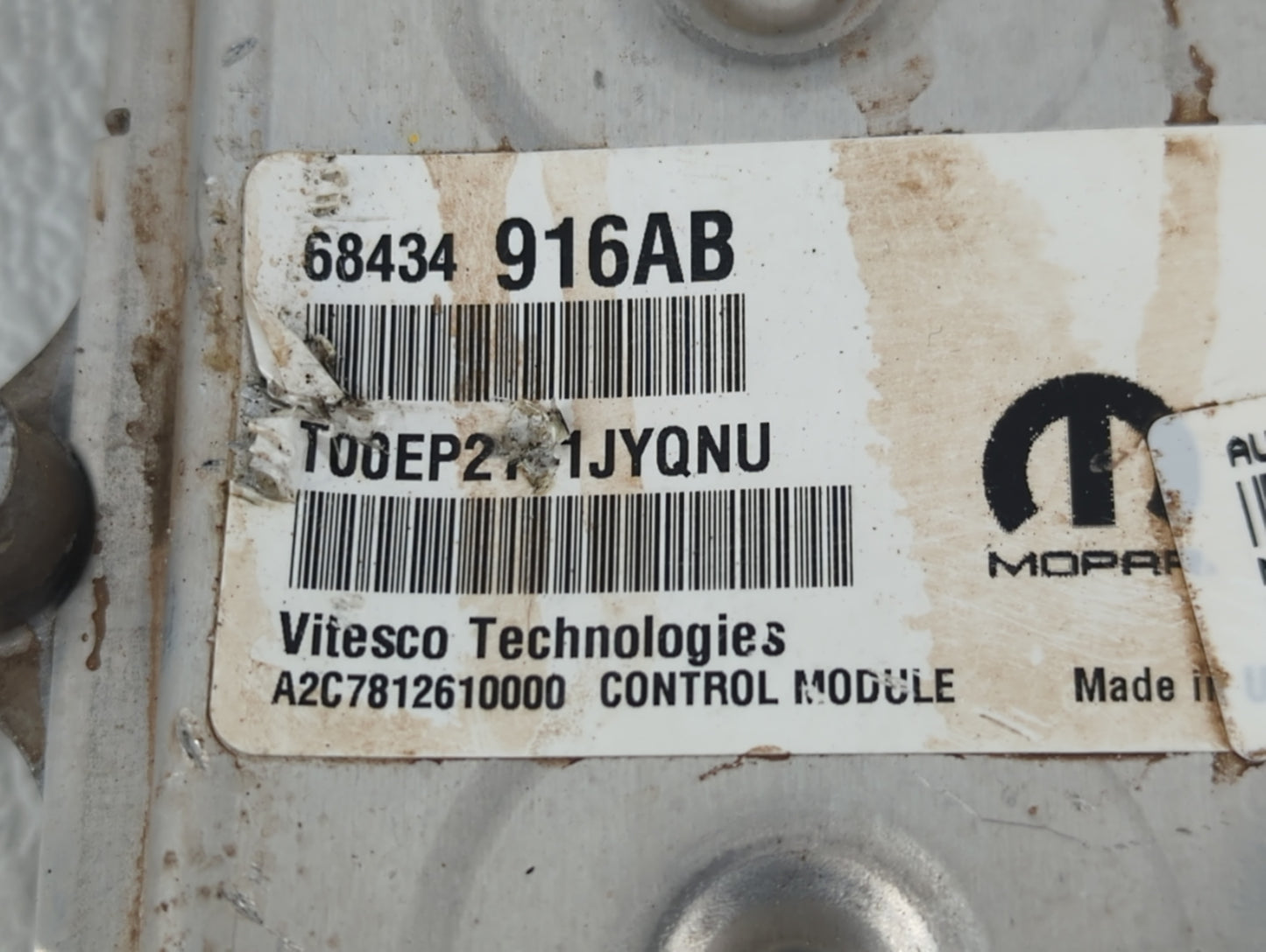2021 Dodge Ram 1500 PCM Engine Control Computer ECU ECM PCU OEM P/N:68434916AB Fits Fits 2022 OEM Used Auto Parts - Oemuseda