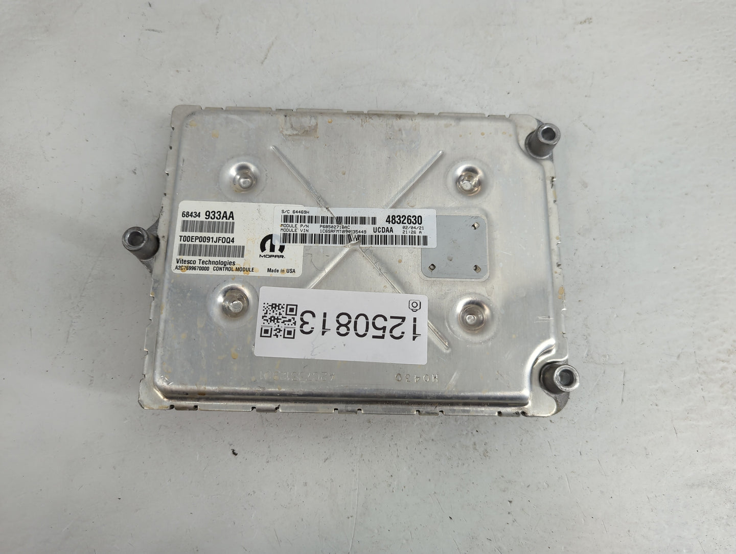 2021 Dodge Ram 1500 PCM Engine Control Computer ECU ECM PCU OEM P/N:68434 933AA Fits Fits 2020 2022 OEM Used Auto Parts - Oe