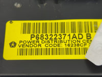 2021 Dodge Ram 1500 Fusebox Fuse Box Panel Relay Module P/N:P68322371AD Fits OEM Used Auto Parts - Oemusedautoparts1.com