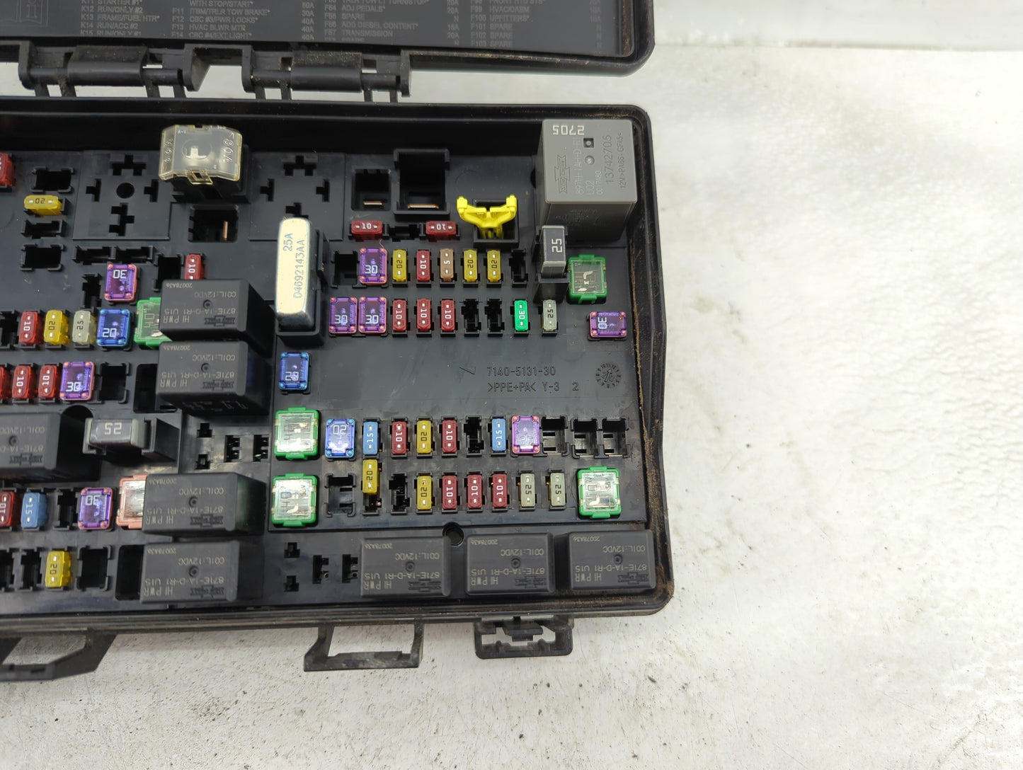 2021 Dodge Ram 1500 Fusebox Fuse Box Panel Relay Module P/N:7140-1980-30 Fits OEM Used Auto Parts - Oemusedautoparts1.com