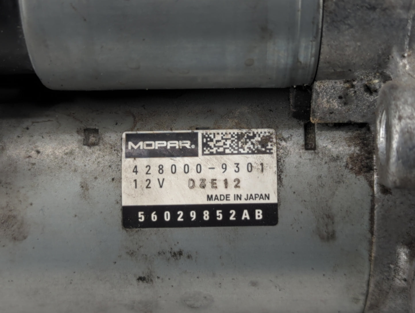 2021 Dodge Ram 1500 Car Starter Motor Solenoid OEM P/N:56029852AB Fits Fits 2012 2013 2014 2015 2016 2017 2018 2019 2020 202