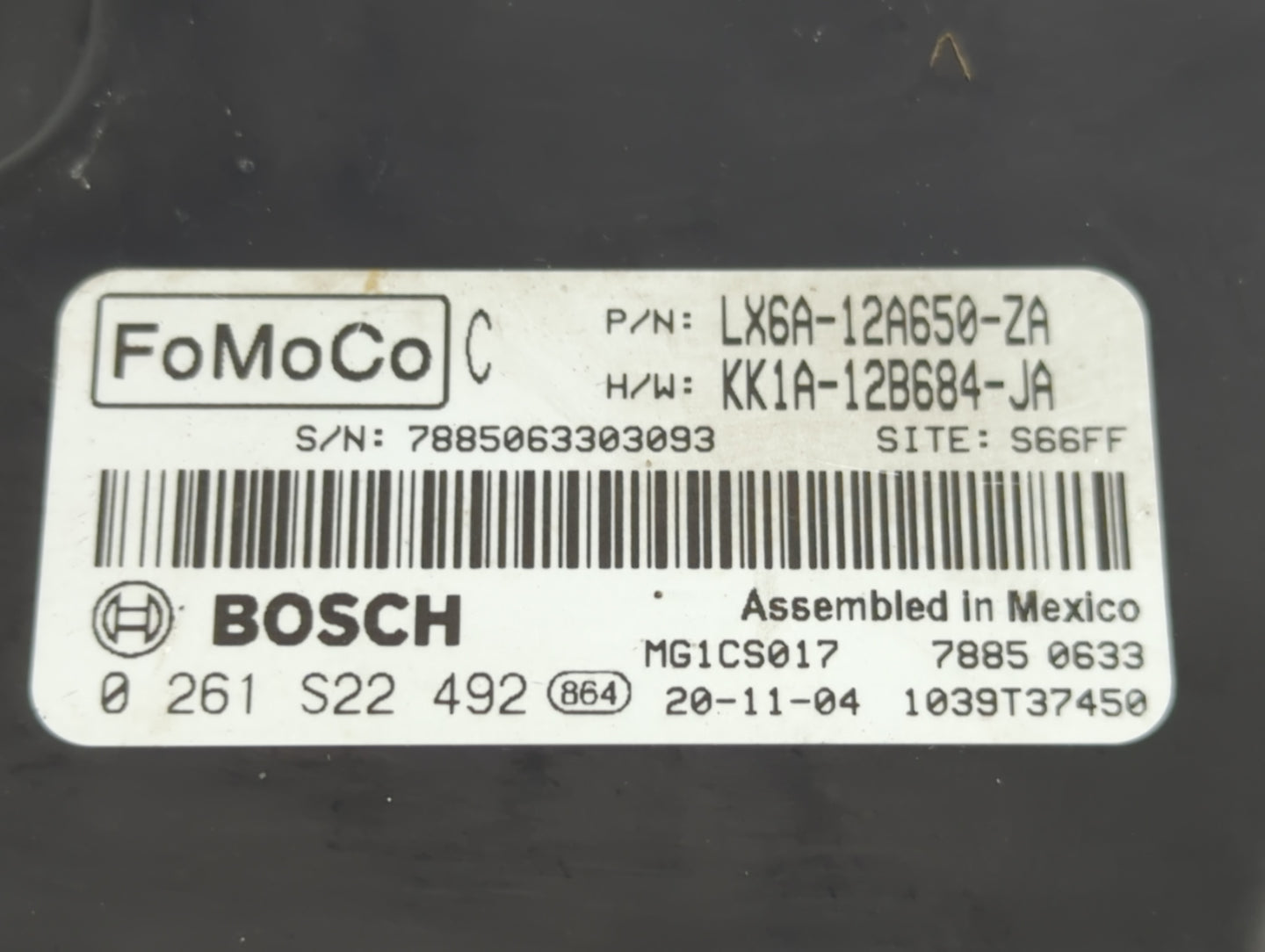 2021-2022 Ford Bronco PCM Engine Control Computer ECU ECM PCU OEM P/N:0 261 S22 492 LX6A-12A650-ZA Fits Fits 2020 2021 2022 