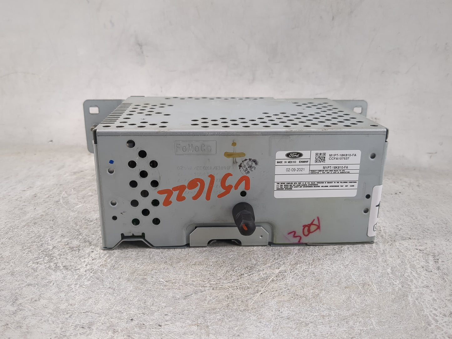 2021-2022 Ford Bronco Sport Radio AM FM Cd Player Receiver Replacement P/N:M1PT-18K810-FA CCFA107537 Fits Fits 2021 2022 OEM