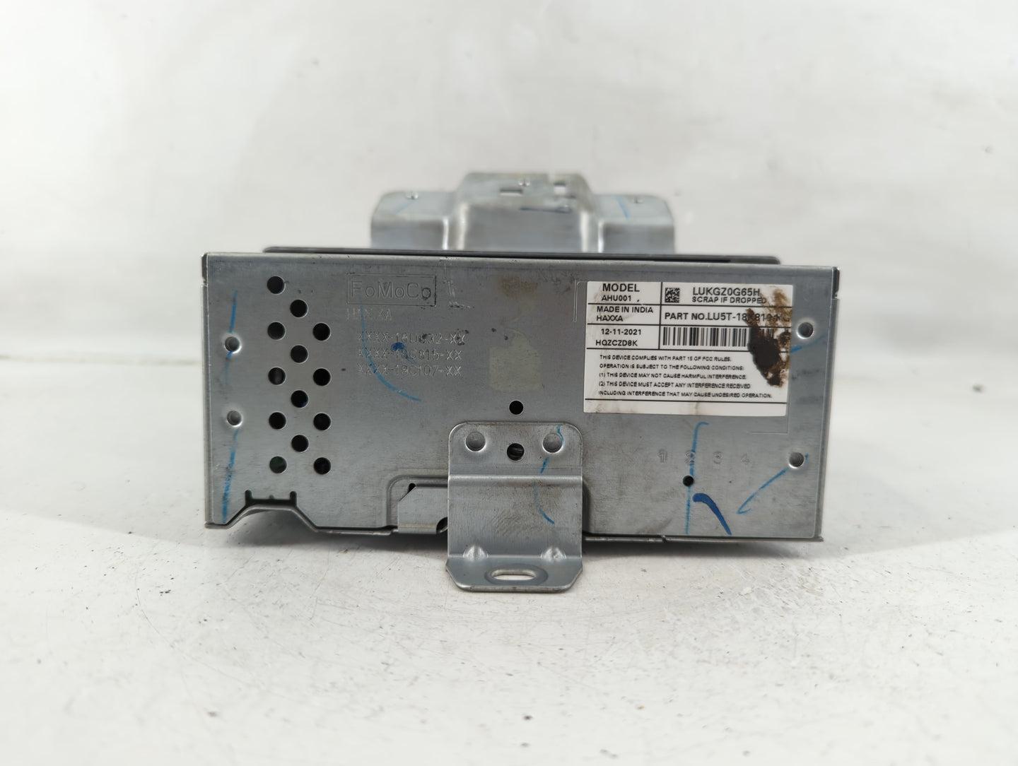 2021-2022 Ford Ecosport Radio AM FM Cd Player Receiver Replacement P/N:LU5T-18K819 Fits Fits 2021 2022 OEM Used Auto Parts -