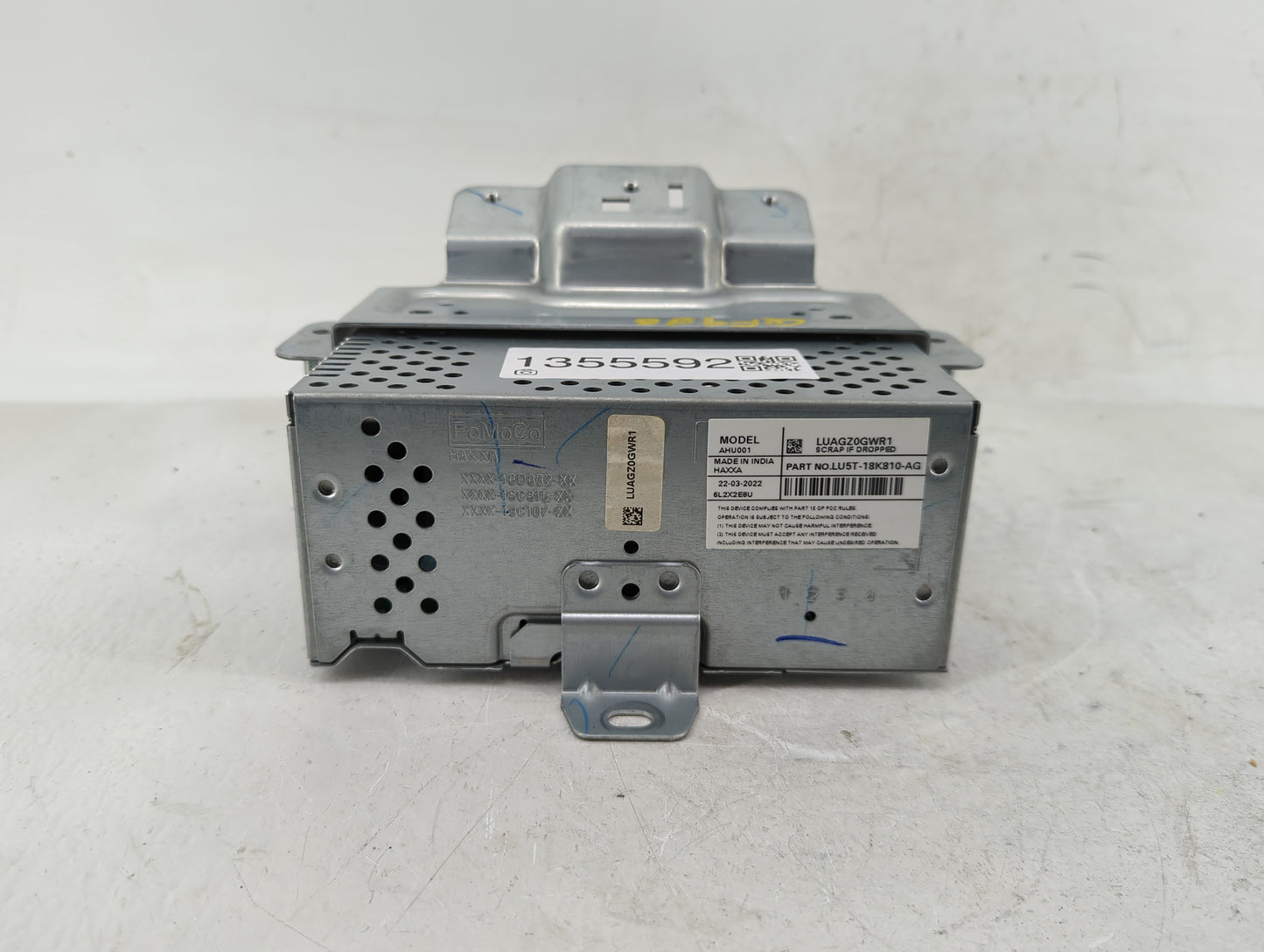 2021-2022 Ford Ecosport Radio AM FM Cd Player Receiver Replacement P/N:LU5T-18K810-AG LU5T-18K819 Fits Fits 2021 2022 OEM Us