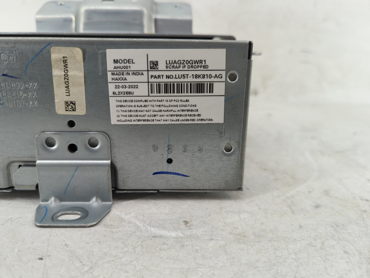 2021-2022 Ford Ecosport Radio AM FM Cd Player Receiver Replacement P/N:LU5T-18K810-AG LU5T-18K819 Fits Fits 2021 2022 OEM Us