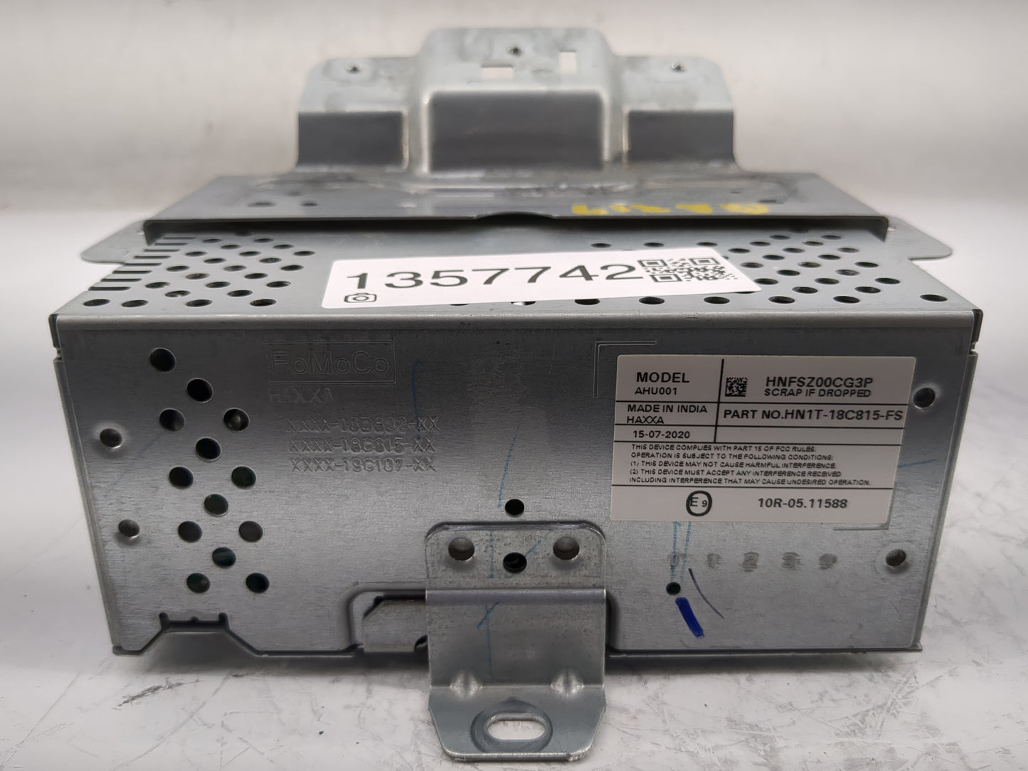 2018-2022 Ford Ecosport Radio AM FM Cd Player Receiver Replacement P/N:HN1T-18C815-FS LU5T-18K810-KG Fits OEM Used Auto Part