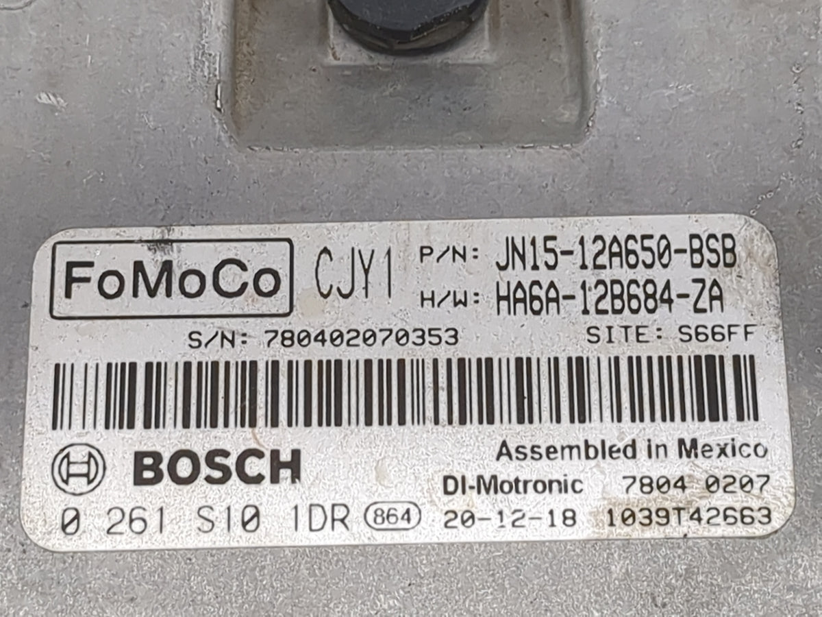 2018-2021 Ford Ecosport PCM Engine Control Computer ECU ECM PCU OEM P/N:JN15-12A650-BSB HA6A-12B684-ZA Fits 2018 2019 2020 2