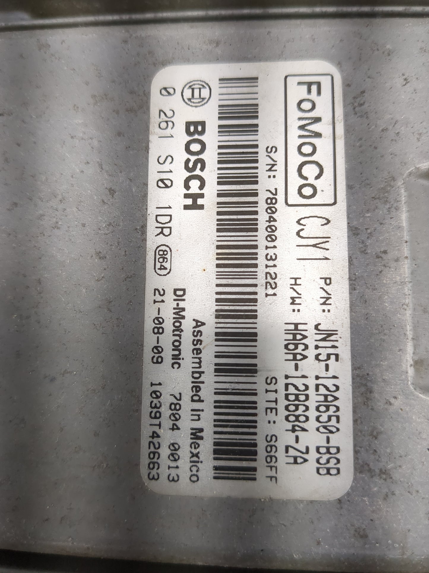 2018-2021 Ford Ecosport PCM Engine Control Computer ECU ECM PCU OEM P/N:JN15-12A650-BSB Fits Fits 2018 2019 2020 2021 OEM Us