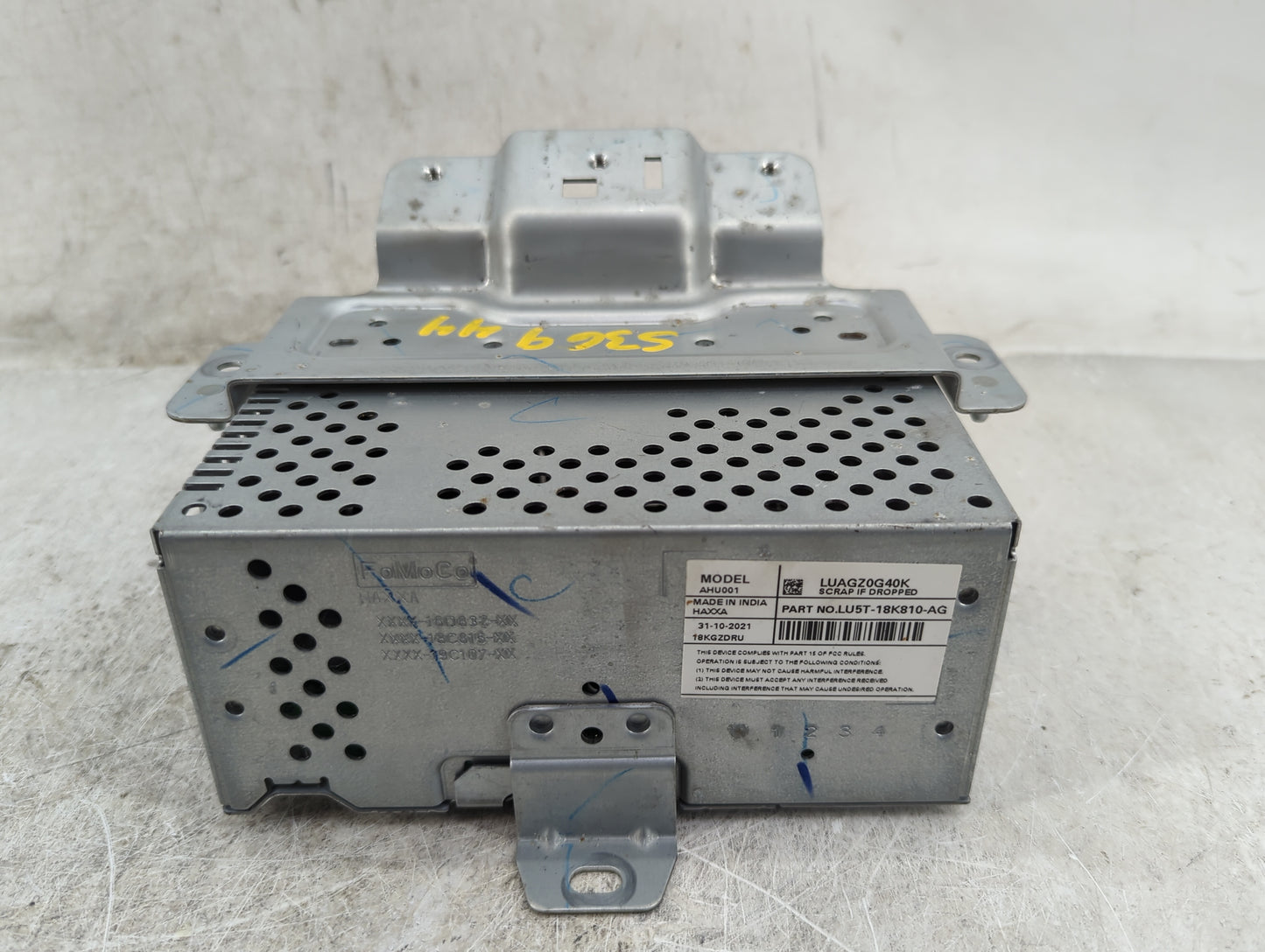 2018-2022 Ford Ecosport Radio AM FM Cd Player Receiver Replacement P/N:LU5T-18K810-AG LUAGZ0G40K Fits OEM Used Auto Parts - 