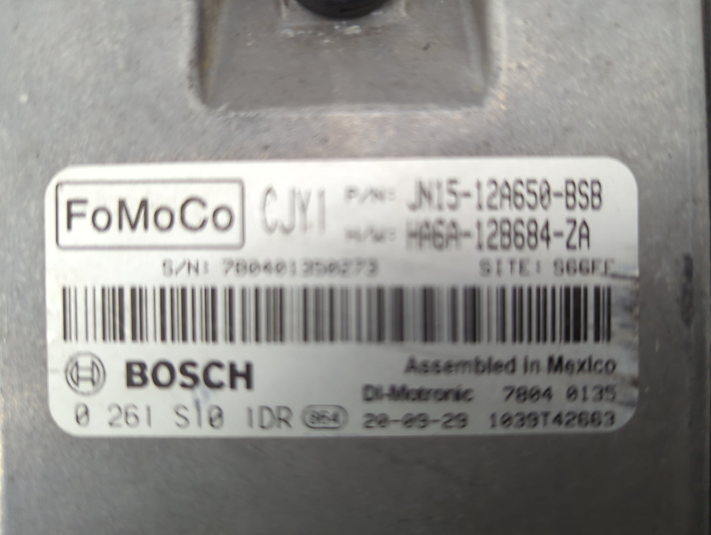 2018-2021 Ford Ecosport PCM Engine Control Computer ECU ECM PCU OEM P/N:JN15-12A650-BSB HA6A-12B684-ZA Fits OEM Used Auto Pa