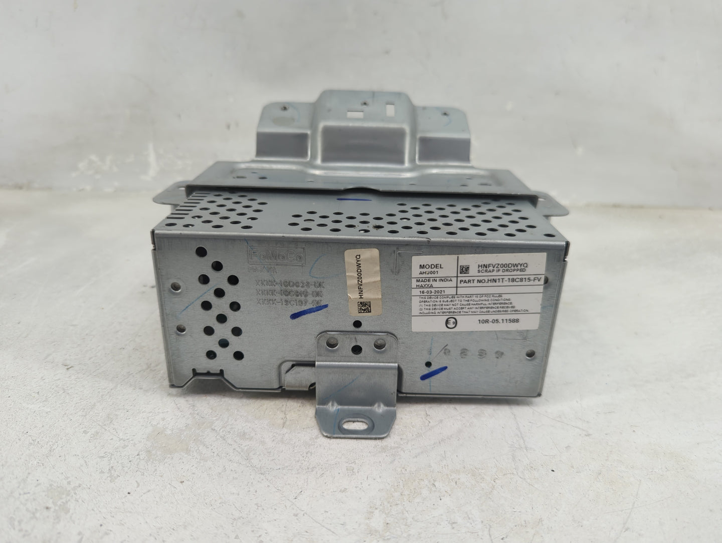 2018-2022 Ford Ecosport Radio AM FM Cd Player Receiver Replacement P/N:HNFVZ00DWYQ HN1T-18C815-FV Fits OEM Used Auto Parts -