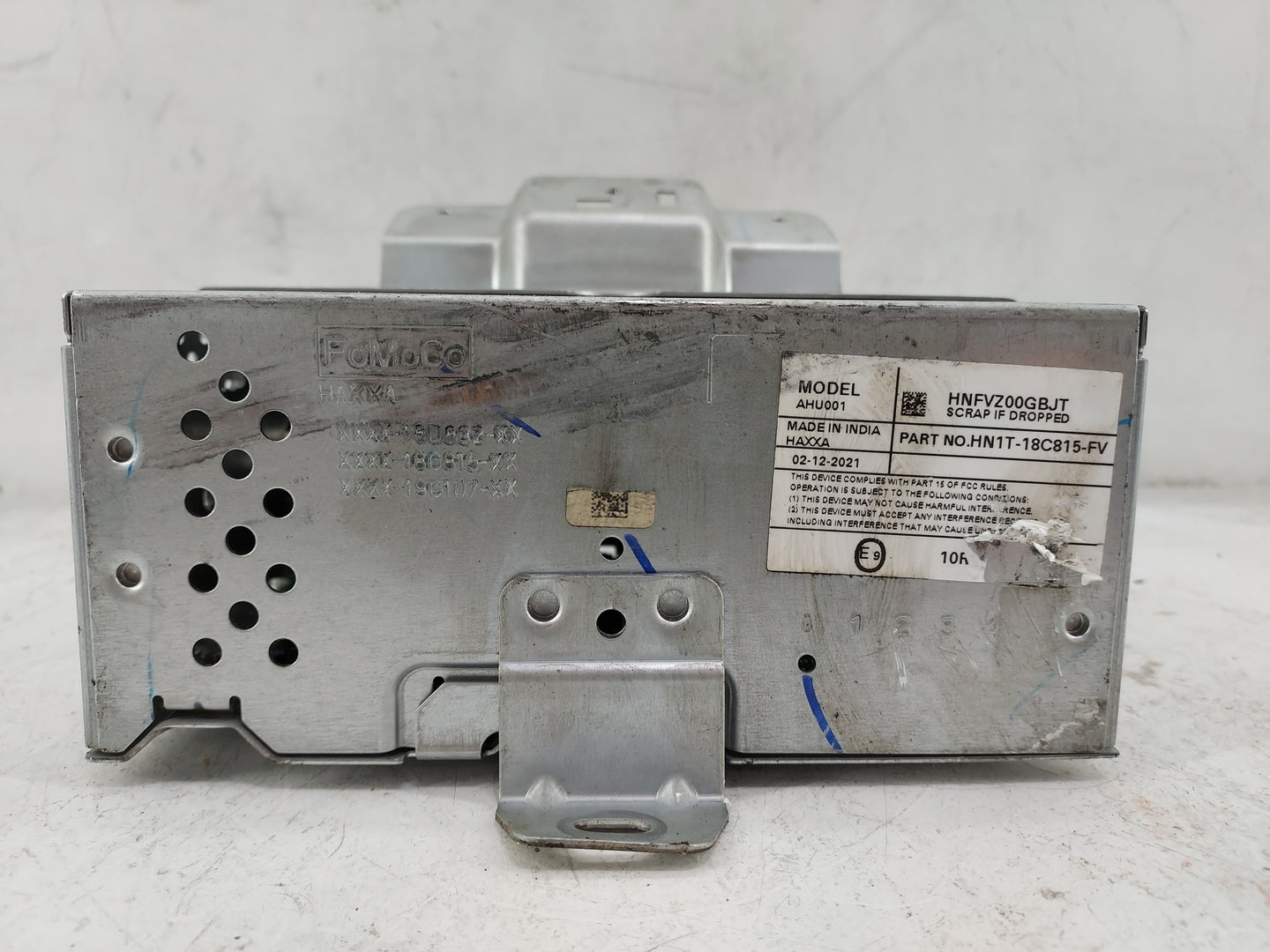 2018-2022 Ford Ecosport Radio AM FM Cd Player Receiver Replacement P/N:HNFVZ00GBJT HN1T-18C815-FV Fits OEM Used Auto Parts -