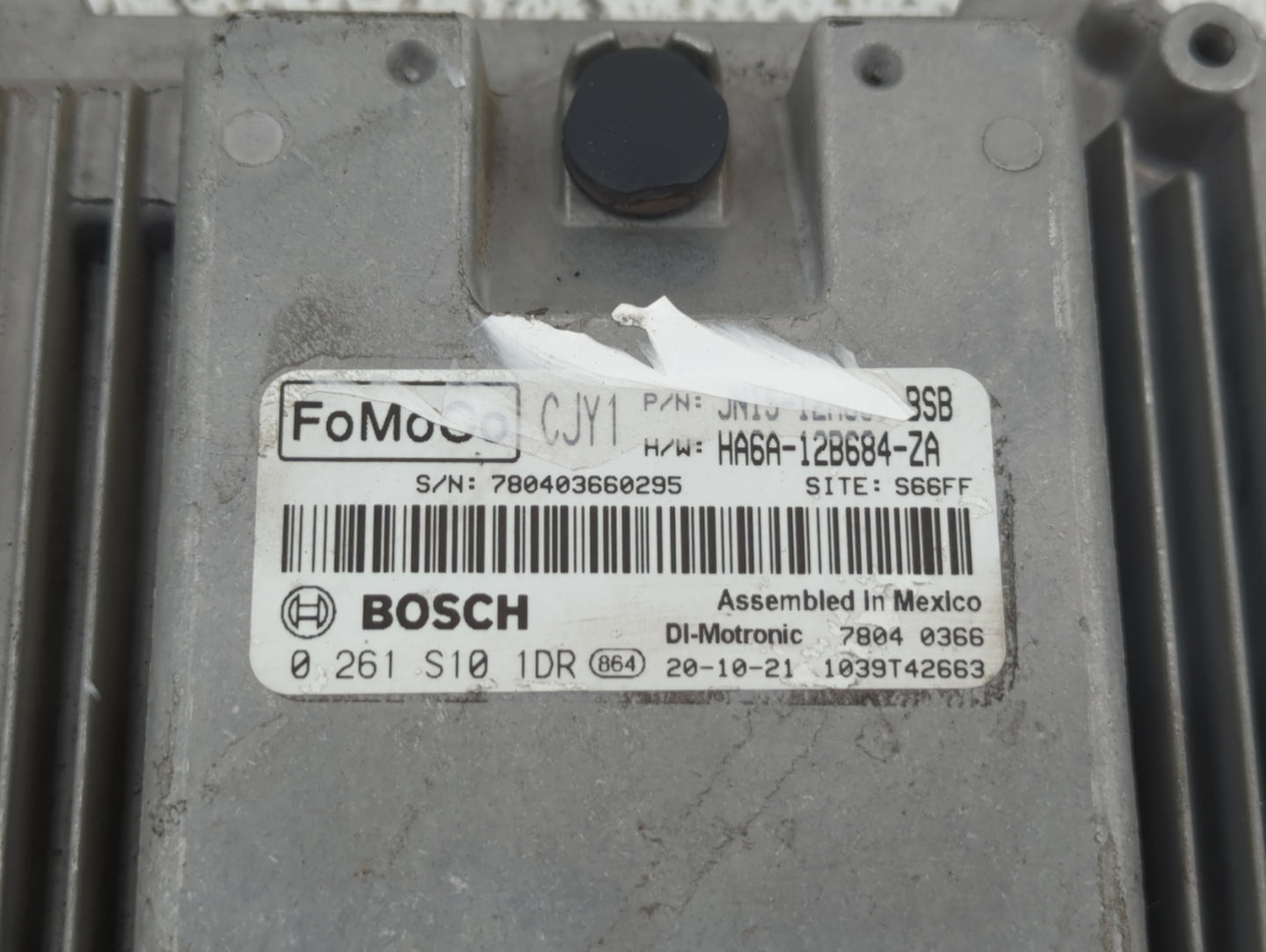 2021 Ford Ecosport PCM Engine Control Computer ECU ECM PCU OEM P/N:HA6A-12B684-ZA Fits OEM Used Auto Parts - Oemusedautopart