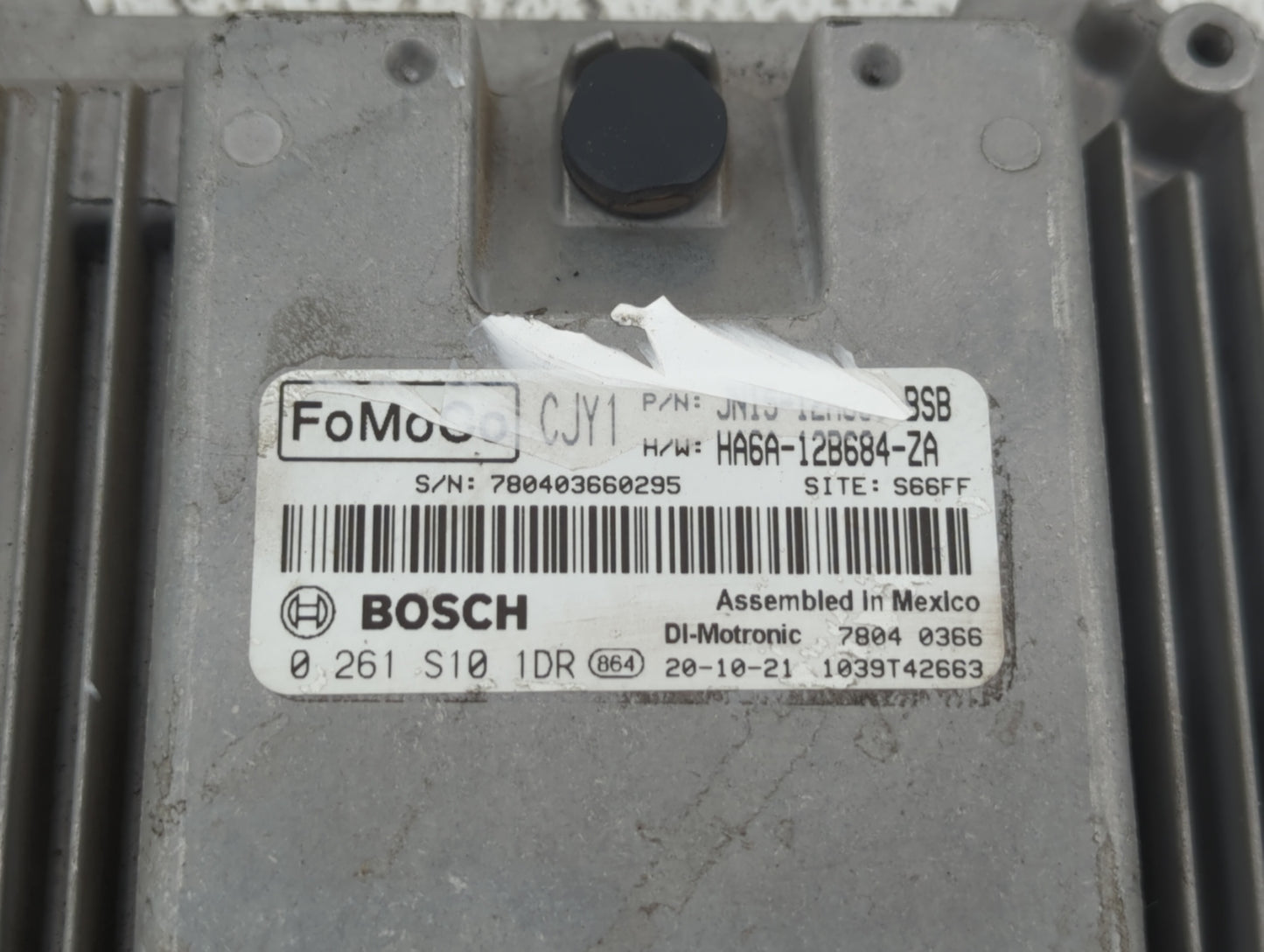 2021 Ford Ecosport PCM Engine Control Computer ECU ECM PCU OEM P/N:HA6A-12B684-ZA Fits OEM Used Auto Parts - Oemusedautopart