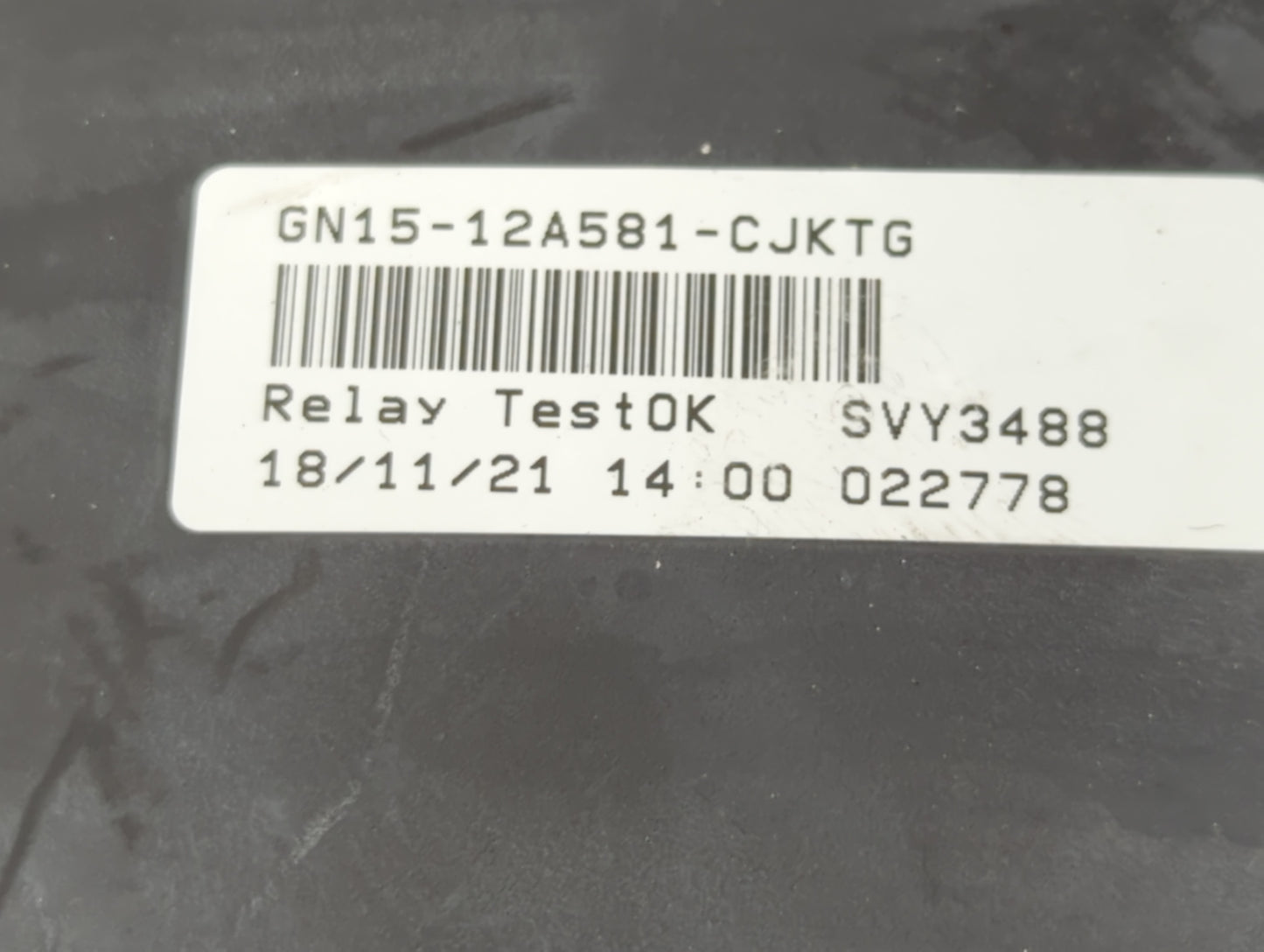 2021 Ford Ecosport Fusebox Fuse Box Panel Relay Module P/N:GN15-12A581-CJKTG Fits OEM Used Auto Parts - Oemusedautoparts1.co