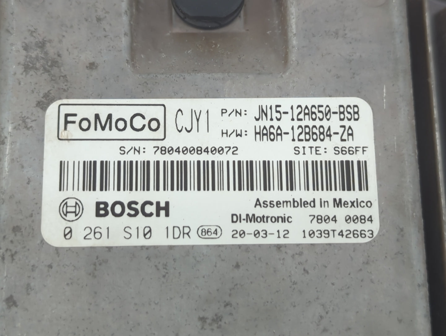 2018-2021 Ford Ecosport PCM Engine Control Computer ECU ECM PCU OEM P/N:JN15-12A650-BSB Fits Fits 2018 2019 2020 2021 OEM Us