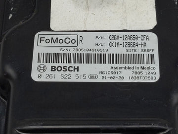 2021 Ford Edge PCM Engine Control Computer ECU ECM PCU OEM P/N:K2GA-12A650-CFA 0 261 S22 515 Fits Fits 2020 2022 OEM Used Auto Parts