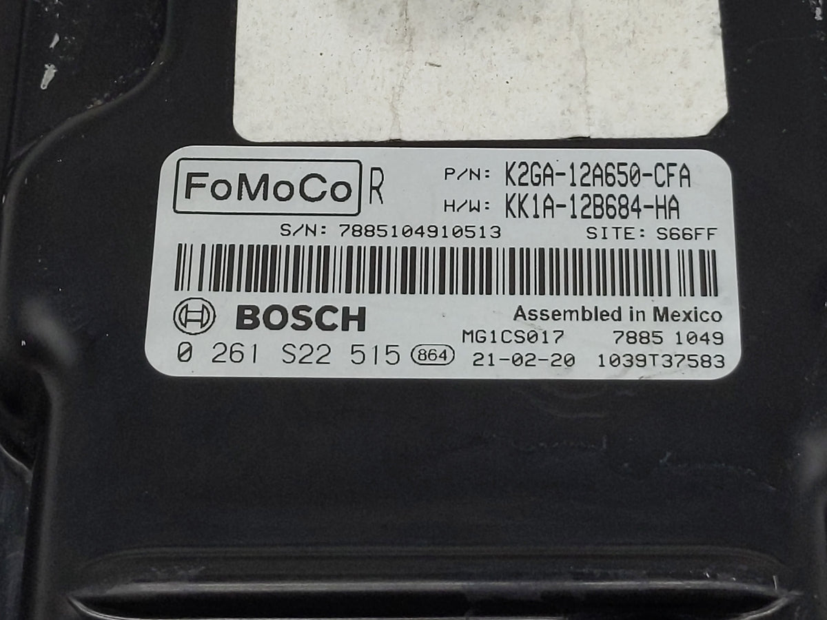 2021 Ford Edge PCM Engine Control Computer ECU ECM PCU OEM P/N:K2GA-12A650-CFA 0 261 S22 515 Fits 2020 2022 OEM Used Auto Pa