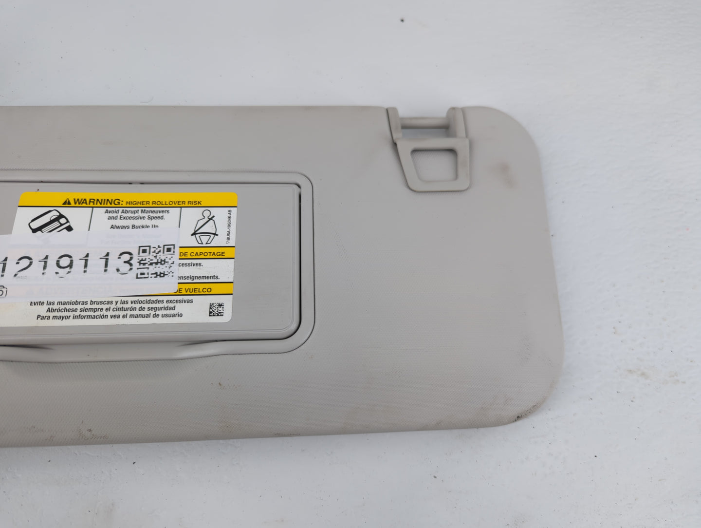 2021 Ford Escape Sun Visor Shade Replacement Driver Left Mirror Fits OEM Used Auto Parts - Oemusedautoparts1.com