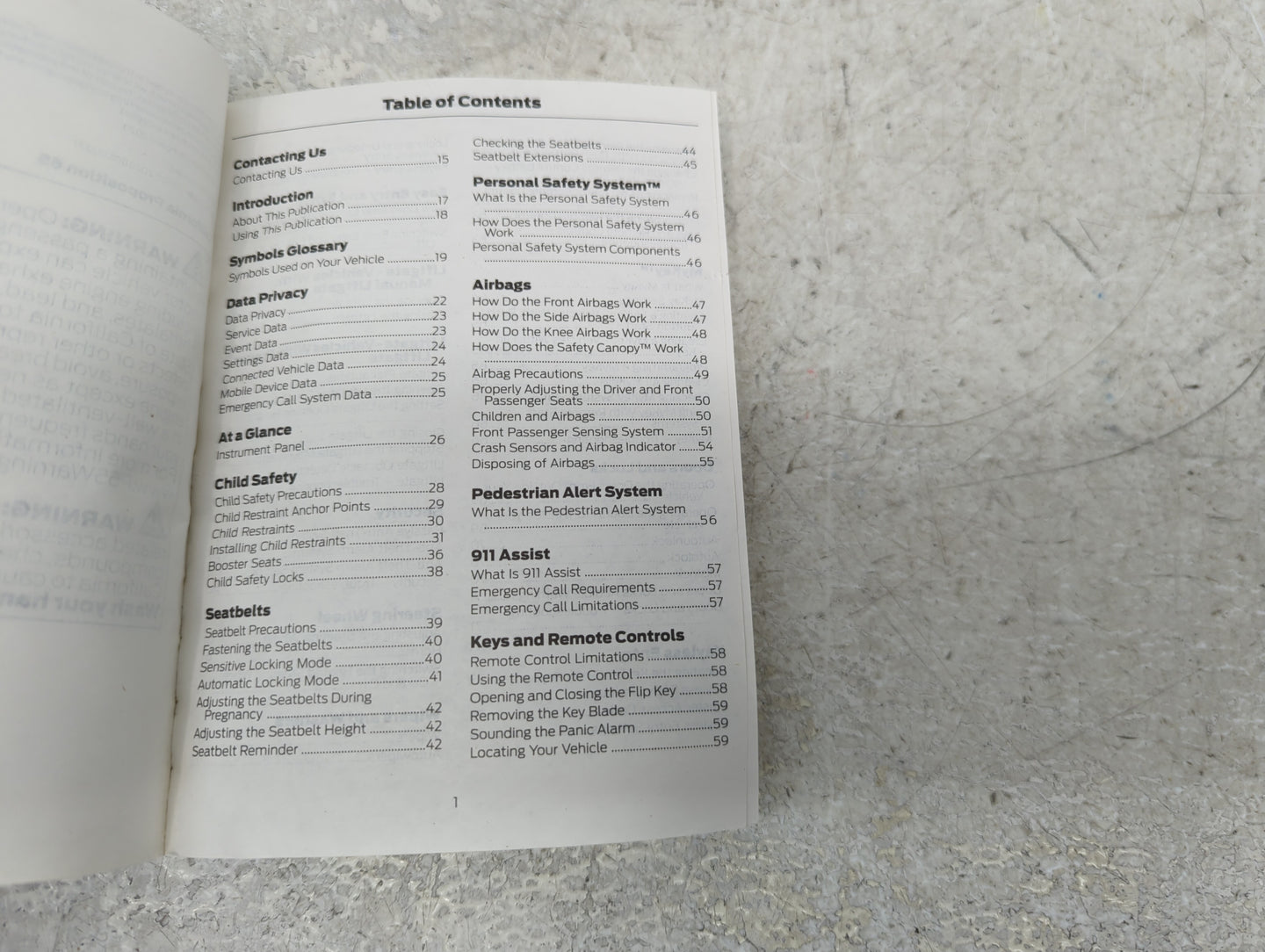2021 Ford Escape Owners Manual Book Guide P/N:MJ5J19A321AA OEM Used Auto Parts - Oemusedautoparts1.com