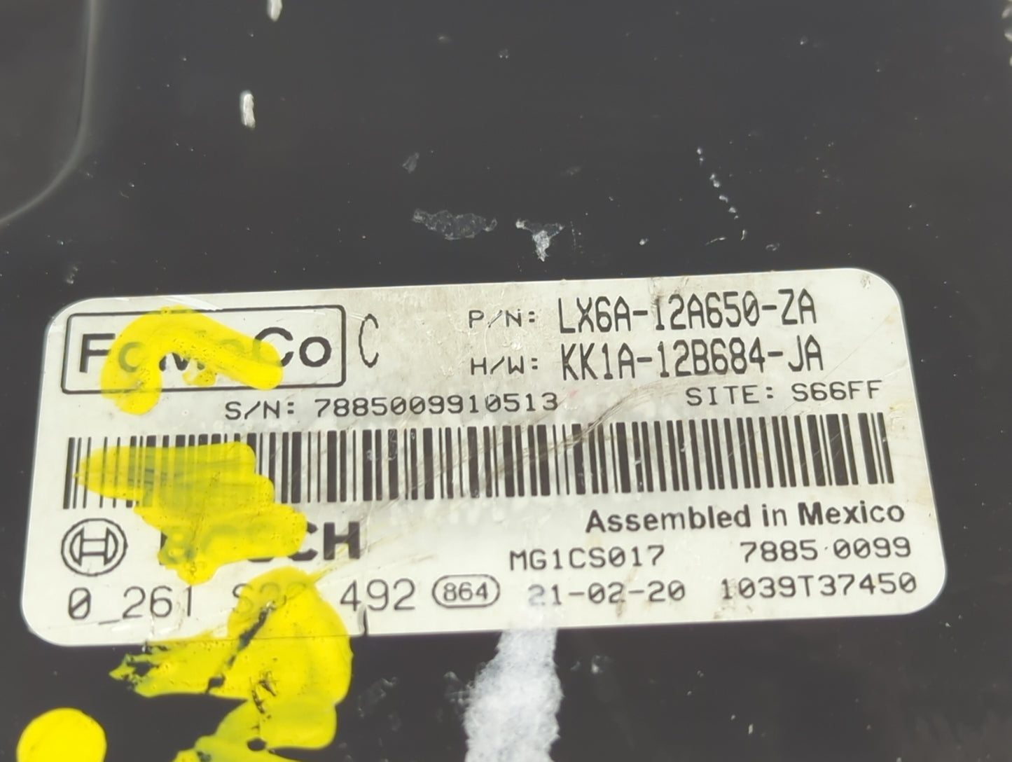 2020-2022 Ford Escape PCM Engine Control Computer ECU ECM PCU OEM P/N:LX6A-12A650-ZA Fits Fits 2020 2021 2022 OEM Used Auto 