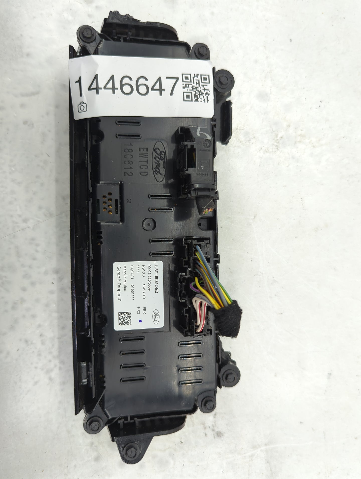 2020-2022 Ford Escape Climate Control Module Temperature AC/Heater Replacement P/N:LJ6T-18C612-GD Fits Fits 2020 2021 2022 O