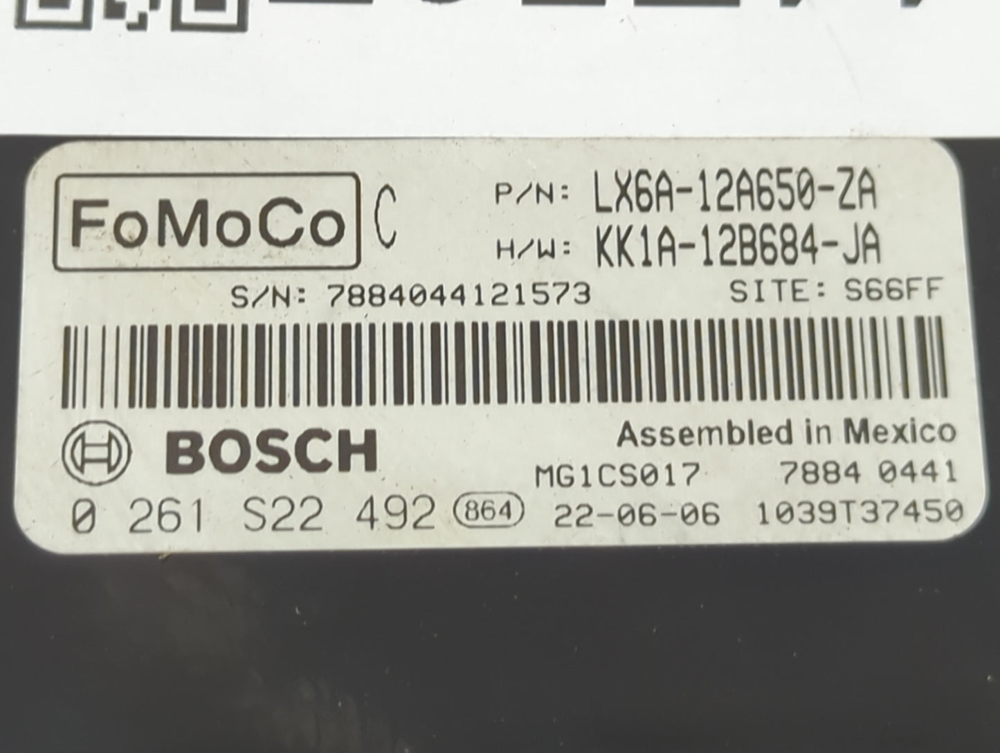 2020-2022 Ford Escape PCM Engine Control Computer ECU ECM PCU OEM P/N:LX6A-12A650-ZA KK1A-12B684-JA Fits Fits 2020 2021 2022