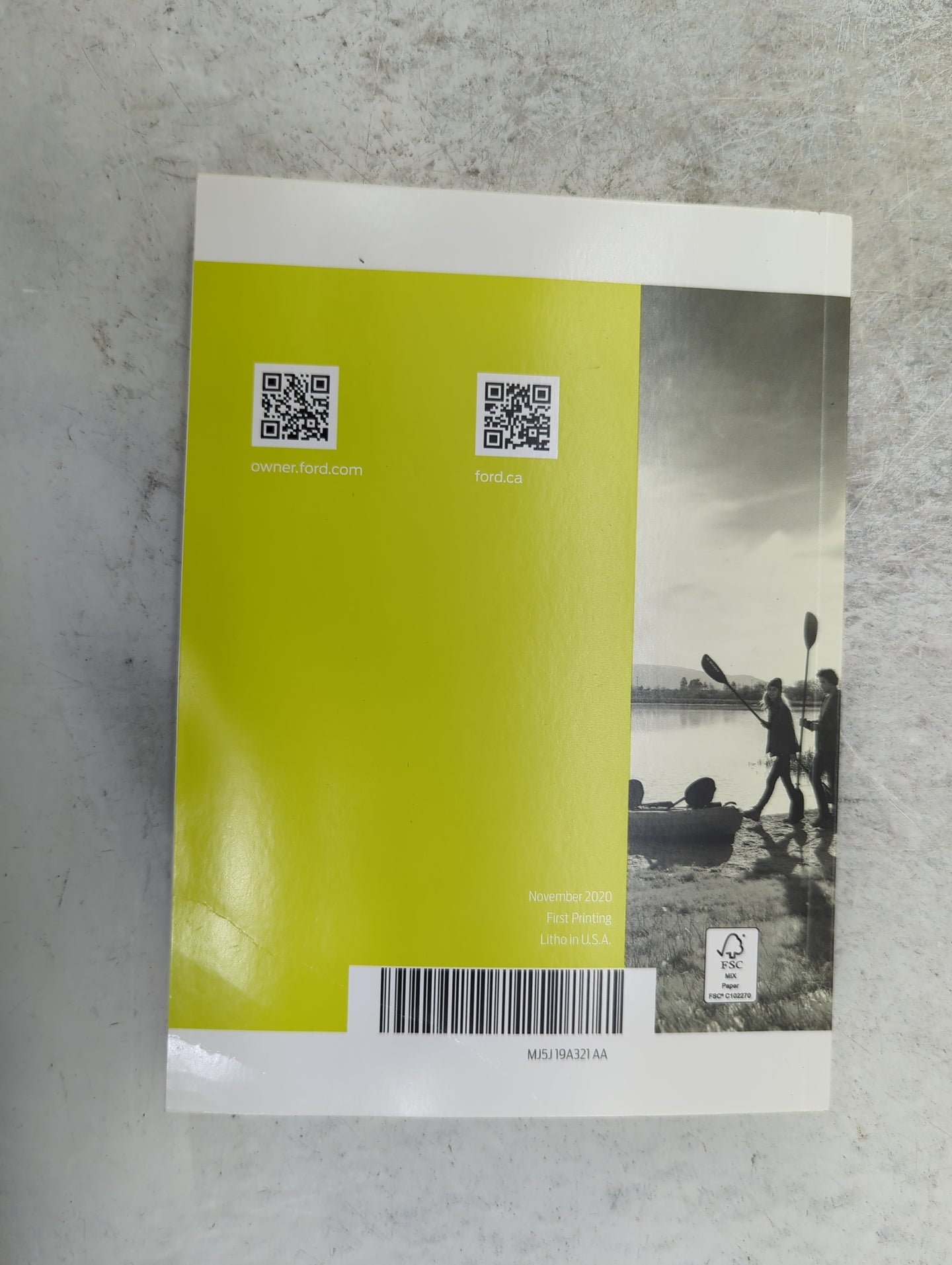 2021 Ford Escape Owners Manual Book Guide P/N:MJ5J19A321AA OEM Used Auto Parts - Oemusedautoparts1.com