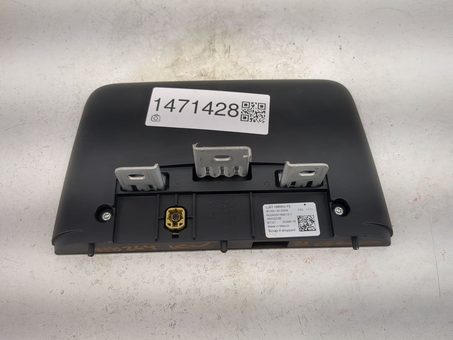 2021-2022 Ford Escape Information Display Screen 1471428 - Oemusedautoparts1.com
