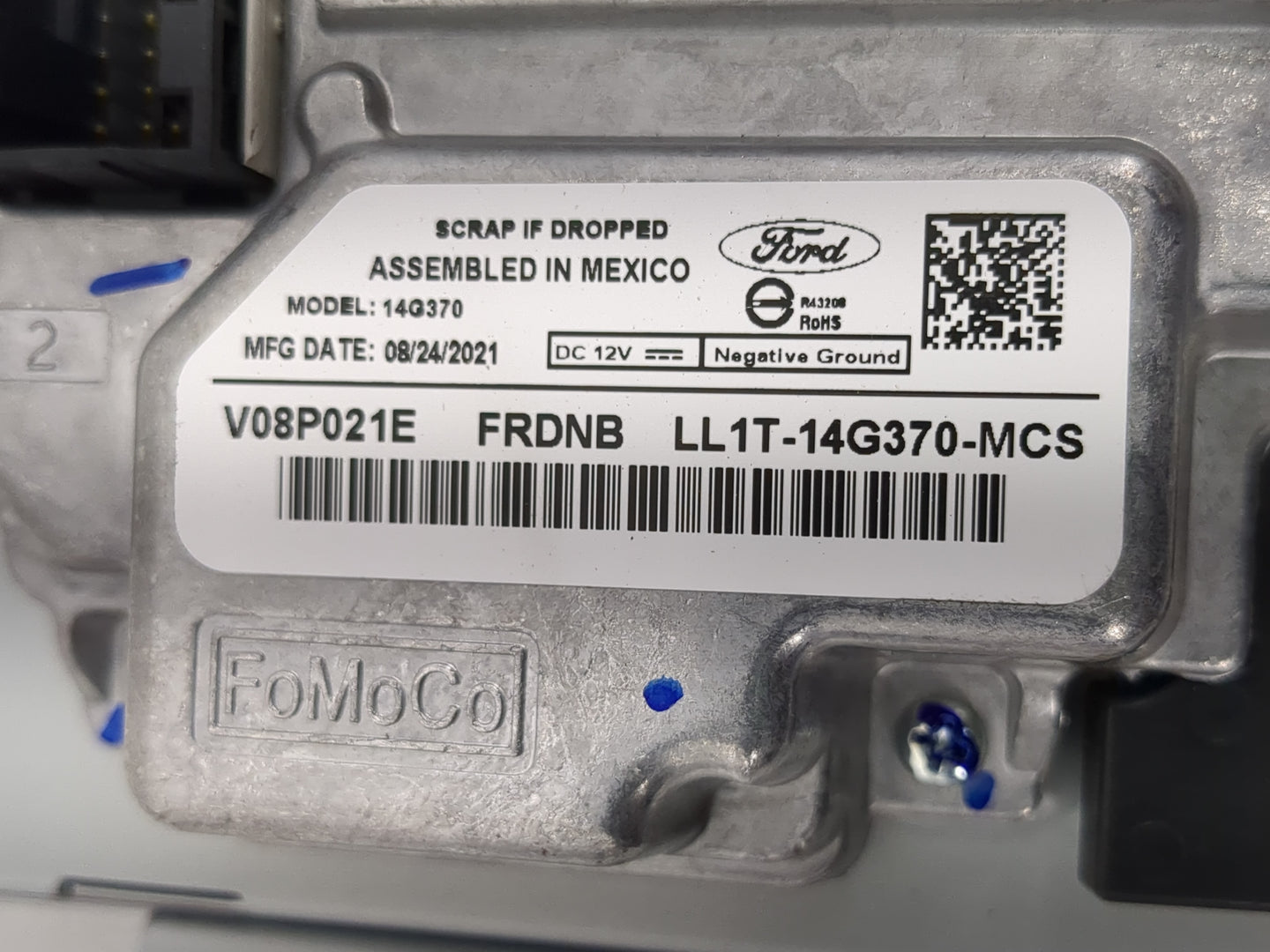 2021 Ford Expedition Radio AM FM Cd Player Receiver Replacement P/N:LL1T-14G370-MCS Fits Fits 2017 OEM Used Auto Parts - Oem