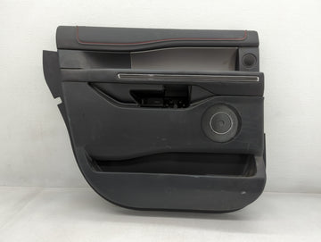 2021 Ford Expedition Front Right Passenger Interior Door Panel Trim Black - Oemusedautoparts1.com