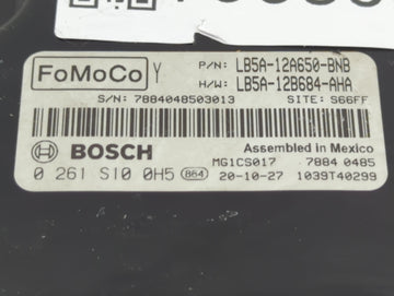 2020-2021 Ford Explorer PCM Engine Control Computer ECU ECM PCU OEM P/N:LB5A-12B684-AHA LB5A-12A650-BNB Fits Fits 2020 2021 OEM Used Auto Parts