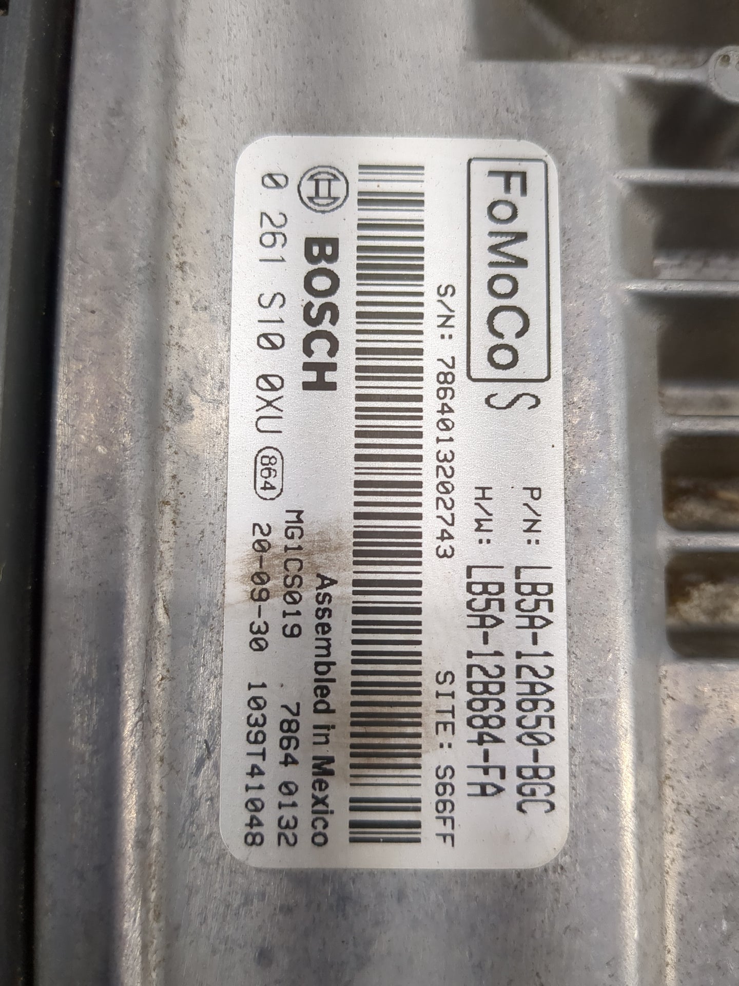 2020-2022 Ford Explorer PCM Engine Control Computer ECU ECM PCU OEM P/N:JU5T-14F262-AC LB5A-12A650-BGC Fits Fits 2020 2021 2