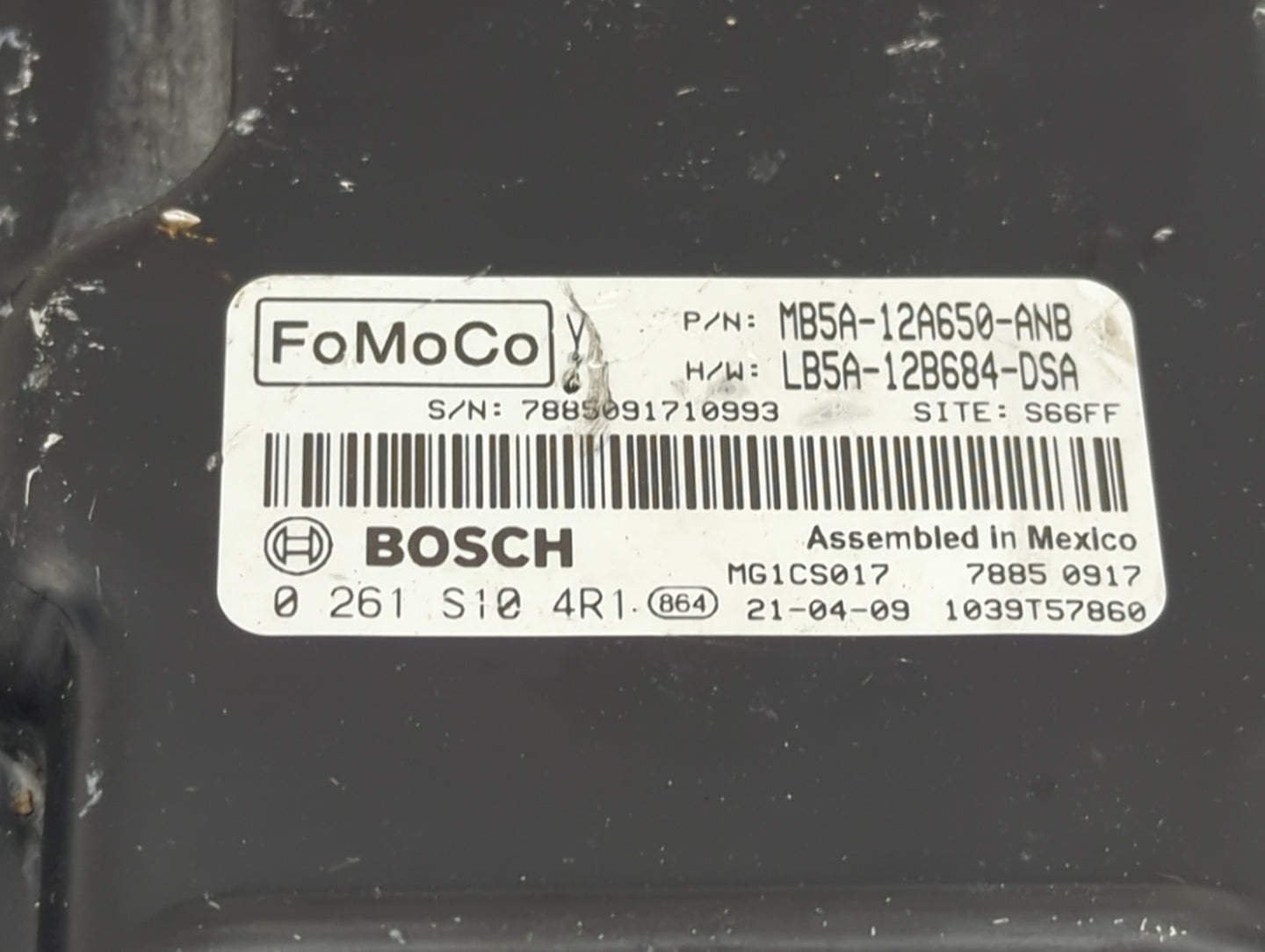 2021-2022 Ford Explorer PCM Engine Control Computer ECU ECM PCU OEM P/N:MB5A-12A650-ANB LB5A-12B684-DSA Fits Fits 2021 2022 