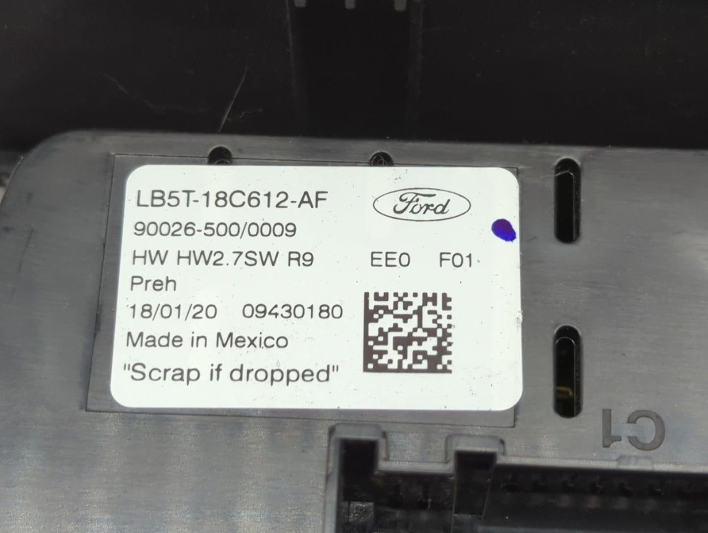 2021 Ford Explorer Climate Control Module Temperature AC/Heater Replacement P/N:LB5T-18C612-AF LB5T-18K811-AH Fits OEM Used 
