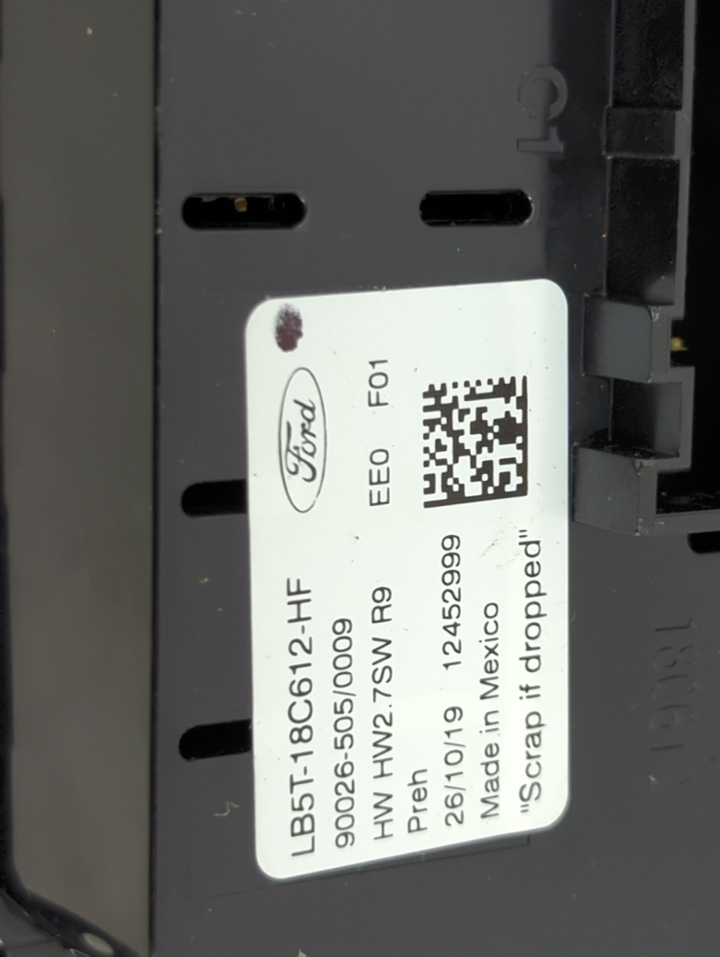 2021 Ford Explorer Climate Control Module Temperature AC/Heater Replacement P/N:LB5T-18C612-HF 90026-505/0009 Fits OEM Used 