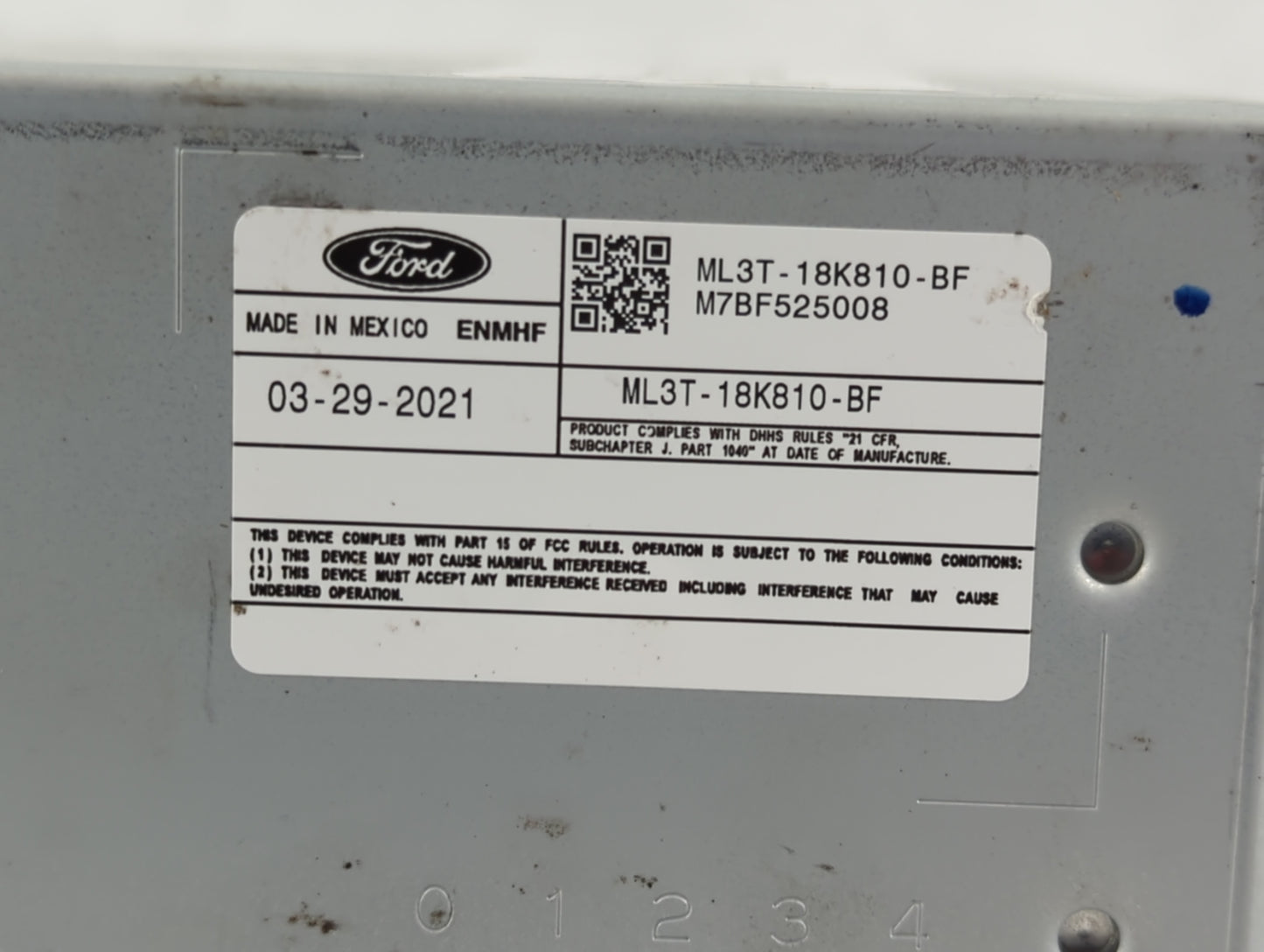 2021-2022 Ford F-150 Am Fm Cd Player Radio Receiver - Oemusedautoparts1.com
