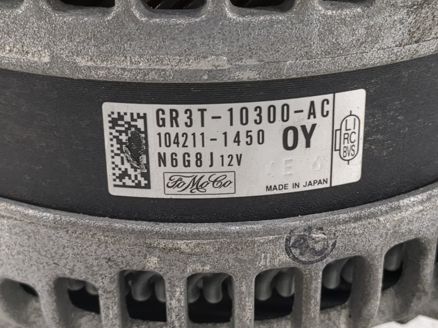 2016-2022 Ford Mustang Alternator Replacement Generator Charging Assembly Engine OEM P/N:104211-1450 GR3T-10300-AC Fits OEM 